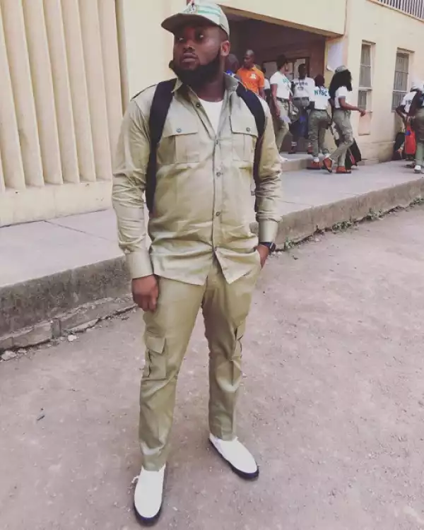 Rapper Chinko Ekun At NYSC Orientation Camp, Lagos (Photos)